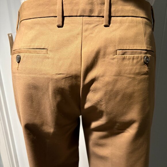 Good Threads Men's Slim Fit Dress Stretch Performance Pants Size 36W 33L. Tan - Picture 5 of 8